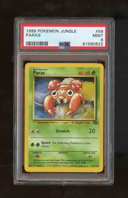1999 Pokemon Jungle # 59 Paras PSA 9 MINT - Image 1