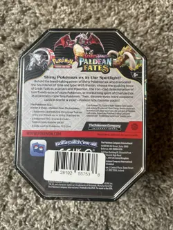 Pokemon TCG: Scarlet & Violet Paldean Fates Iron Treads EX Tin - Image 2
