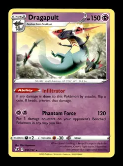 Pokemon Rebel Clash Dragapult 091/192 - Image 1
