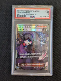 2017 Pokemon Premium Trainer Collection Promo (Full Art) Hex Maniac PSA 7 - Image 1