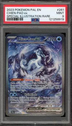 Pokemon Chien-Pao ex Paldea Special Illustration Rare #261 PSA 9 Mint - Image 1