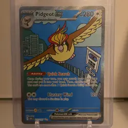 Pidgeot Ex 225/197 Special Illustration Rare Pokemon Obsidian Flames NM - Image 1