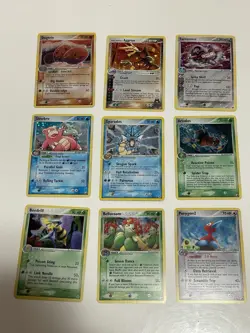 Pokemon Holo Lot Of 9 lot- gyarados slowking porygon + + WOTC Vintage - Image 1