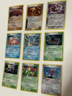 Pokemon Holo Lot Of 9 lot- gyarados slowking porygon + + WOTC Vintage - Image 2