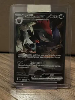 🔥Pokemon TCG-N's Zoroark ex-185/159-Sv09: Journey Together-SIR-Holo-M/NM!🔥 - Image 1