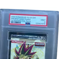 Yu-Gi-Oh! Ancient Sanctuary 1st edition Pack - PSA MINT - Image 5