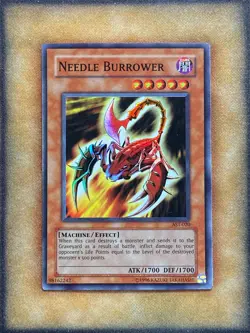 Yugioh Needle Burrower AST-020 Super Rare NM - Image 1