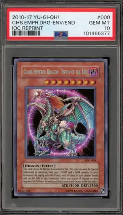 Yu-Gi-Oh! Chaos Emperor Dragon Envoy of the End 2010-17 Reprint IOC-000 PSA 10 - Image 1