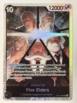 One Piece TCG English OP13-082 Five Elders SR Foil - Image 1