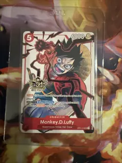 2025 One Piece Monkey.D.Luffy 3rd Anniversary #ST01-012 - Image 1
