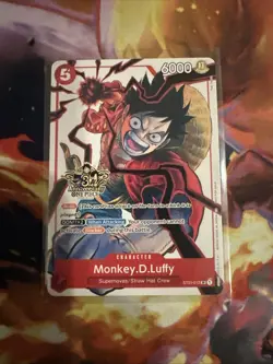2025 One Piece Monkey.D.Luffy 3rd Anniversary #ST01-012 - Image 3
