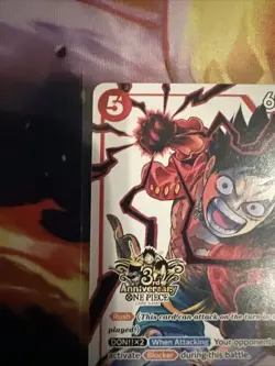 2025 One Piece Monkey.D.Luffy 3rd Anniversary #ST01-012 - Image 4