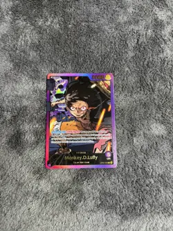 Monkey D Luffy Alternate Art (SP) Gold SPR Leader EB02 OP05-060 One Piece TCG - Image 1