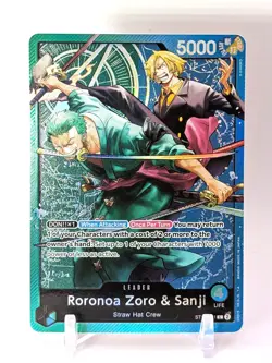 Roronoa Zoro & Sanji - ST12-001 - Leader - English - Near Mint - One Piece CCG - Image 1
