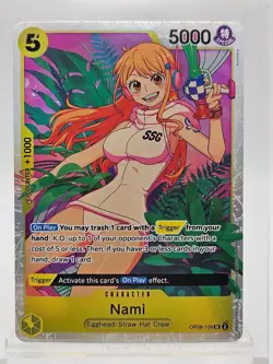 Nami OP08-106 SR Foil | Two Legends | Egghead/Straw Hat Crew | One Piece TCG - Image 1