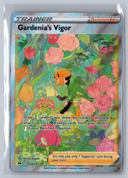Gardenia's Vigor GG61/GG70 Crown Zenith Galarian Gallery Pokemon Card NM - Image 2