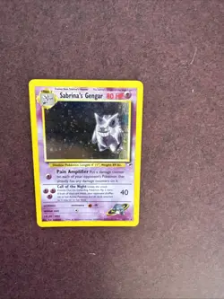 Pokemon TCG Sabrina's Gengar Holo Rare Card 14/132 Gym Heroes - Image 2