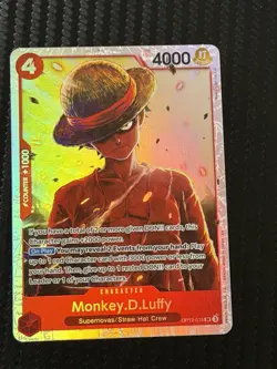 Monkey D. Luffy OP12-015 SR Legacy of the Master - ONE PIECE Card Game ENGLISH - Image 1