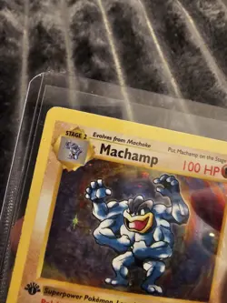 Pokemon Card - Machamp 8/102 Base Set Shadowless 1st Edition - Holo - Image 4
