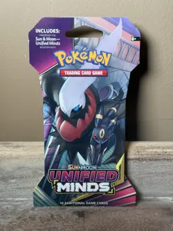 Pokemon TCG Sun & Moon Unified Minds Booster Pack 10 Card Sealed Darkrai Umbreon - Image 1