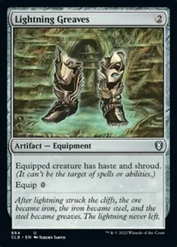 1x Lightning Greaves NM-Mint, English Commander Legends: Battle for Baldur's Gat - Image 1