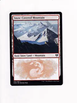 2021 MTG MAGIC THE GATHERING KALDHEIM SNOW-COVERED MOUNTAIN (#2) - Image 1