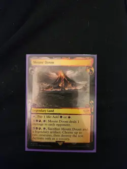 Mount Doom (Showcase Scrolls) #709 (Foil) (NM) Lord of the Rings LTR Magic MTG - Image 1