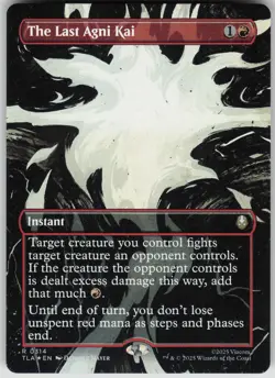MTG The Last Agni Kai (Borderless) Foil NM Avatar: The Last Airbender Magic 314 - Image 1