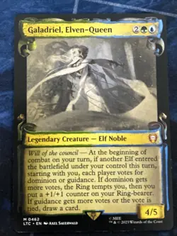Galadriel, Elven-Queen (Showcase Scrolls) Commander: the LOTR MTG Unplayed 0462 - Image 1