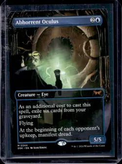 2024 Magic MTG Duskmourn: House of Horror Abhorrent Oculus Foil #0344 - Image 1