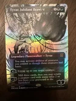 Tyvar, Jubilant Brawler: MTG *Borderless FOIL* Phyrexia: All Will Be One #344 NM - Image 1