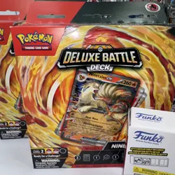 Pokemon Trading Scarlet And Violet Prismatic Evolution Lucario Tyran Premium Set - Image 3
