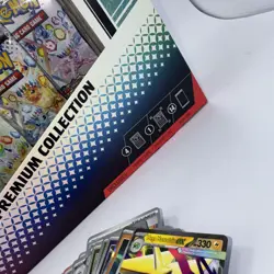 Pokemon Trading Scarlet And Violet Prismatic Evolution Lucario Tyran Premium Set - Image 5