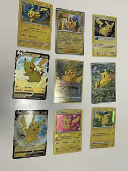 Pokemon pikachu V full art and more Lot Of 9 - Image 2