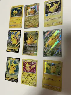 Pokemon pikachu V full art and more Lot Of 9 - Image 3