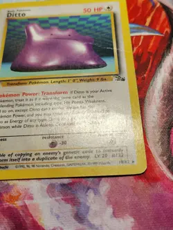 Pokemon TCG Ditto Fossil 18/62 Regular Rare Unlimited DMG - Image 4