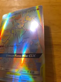 Charizard and Braixen GX Holo Rainbow Rare Pokemon Card 251/236 Tag Team Cosmic - Image 5