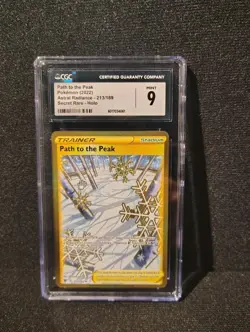 CGC 9 Path To The Peak 213/189 2022 Astral Radiance Secret Rare Pokemon TCG - Image 2