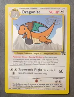 WOTC Black Star Promotional Pokemon Card "Mailman" Dragonite #5 - Image 1