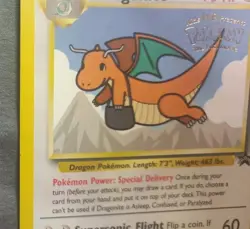 WOTC Black Star Promotional Pokemon Card "Mailman" Dragonite #5 - Image 3