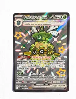 Forretress ex ~ Pokemon Paldean Fates ~ Shiny Holo Rare 212/091 - Image 1