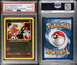 PSA 10 Entei 34 Pokemon Movie 3 Black Star Promo Reverse Holo Foil Gem Mint - Image 3