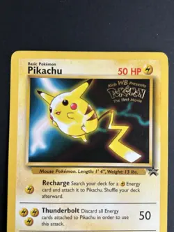 Pokemon TCG Pikachu 4 Black Star WB The First Movie Promo LP - Image 5