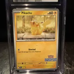 Pikachu Black Star Promo 214 Illustration Contest 2024 Pokemon CGC Gem Mint 10 - Image 3