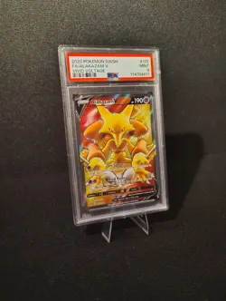2020 POKEMON SWORD & SHIELD VIVID VOLTAGE #172185 FULL ART/ALAKAZAM V PSA 9 - Image 2