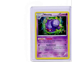 Pokemon TCG Weezing XY Black Star Promos XY163 Promo Cosmos Holo Rare - Image 1