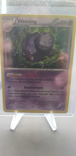 Pokemon TCG Weezing XY Black Star Promos XY163 Promo Cosmos Holo Rare - Image 3