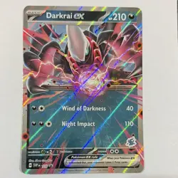 Pokemon TCG Darkrai ex 110 Holo Rare EX Basic HP210 Battle Academy 2024 - Image 1