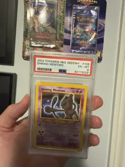 Pokemon Shining Mewtwo Holo 109/105 Neo Destiny 2002 PSA 6. Canadian Bids Only! - Image 5