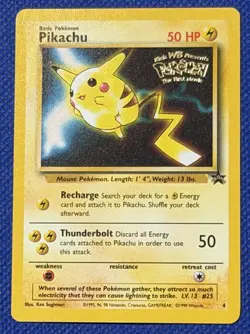 1999 WB Pokemon Black Star Movie Promo - Pikachu - Image 1